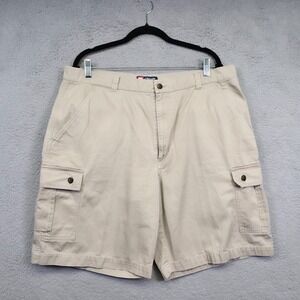 Chaps Ralph Lauren Cargo Shorts Mens 38 Tan‎ Relaxed Utility Outdoor Safari VTG